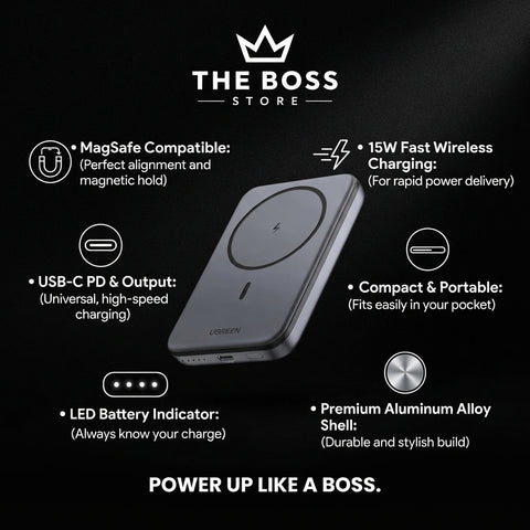 15W MEGNATIC WIRELESS POWER BANK