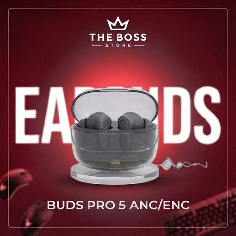 Buds Pro 6 ANC/ENC Wireless Bluetooth Earbuds with Touch Control – White