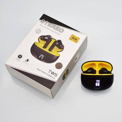 Wireless Earbuds Headphones Bluetooth Earpods Sports Stereo Airbuds Noise Canceling Headphone Microphone Speaker with LED light headphones