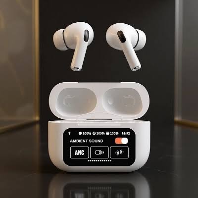 Smart Touch Screen ANC Wireless Earbuds with Digital Display | Bluetooth 5.3 TWS Earphones | HiFi Stereo Sound & Fast Charging